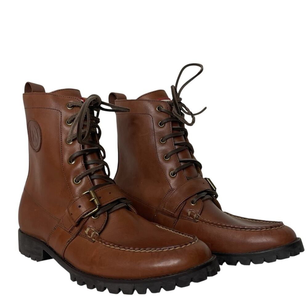 Hunter unisex leather boots like new without tags. Men’s Size 8 Women's size 9.5